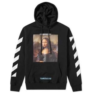 OFF-WHITE Temperature Arrows Sketch Mens Mona Lisa Normal Fit Sweater (S)